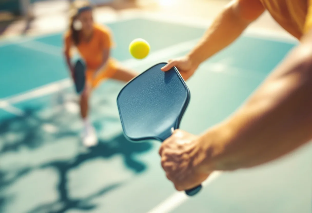 Pickleball players